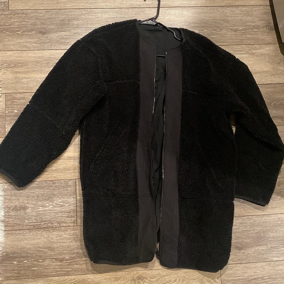 Lululemon Collarless Textured Fleece Full Zip Size 8 - Picture 4 of 4